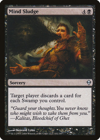 Mind Sludge [Zendikar] | Dumpster Cat Games