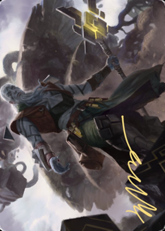 Orah, Skyclave Hierophant Art Card (Gold-Stamped Signature) [Zendikar Rising Art Series] | Dumpster Cat Games