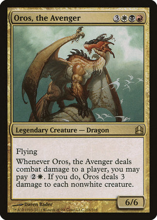 Oros, the Avenger [Commander 2011] | Dumpster Cat Games