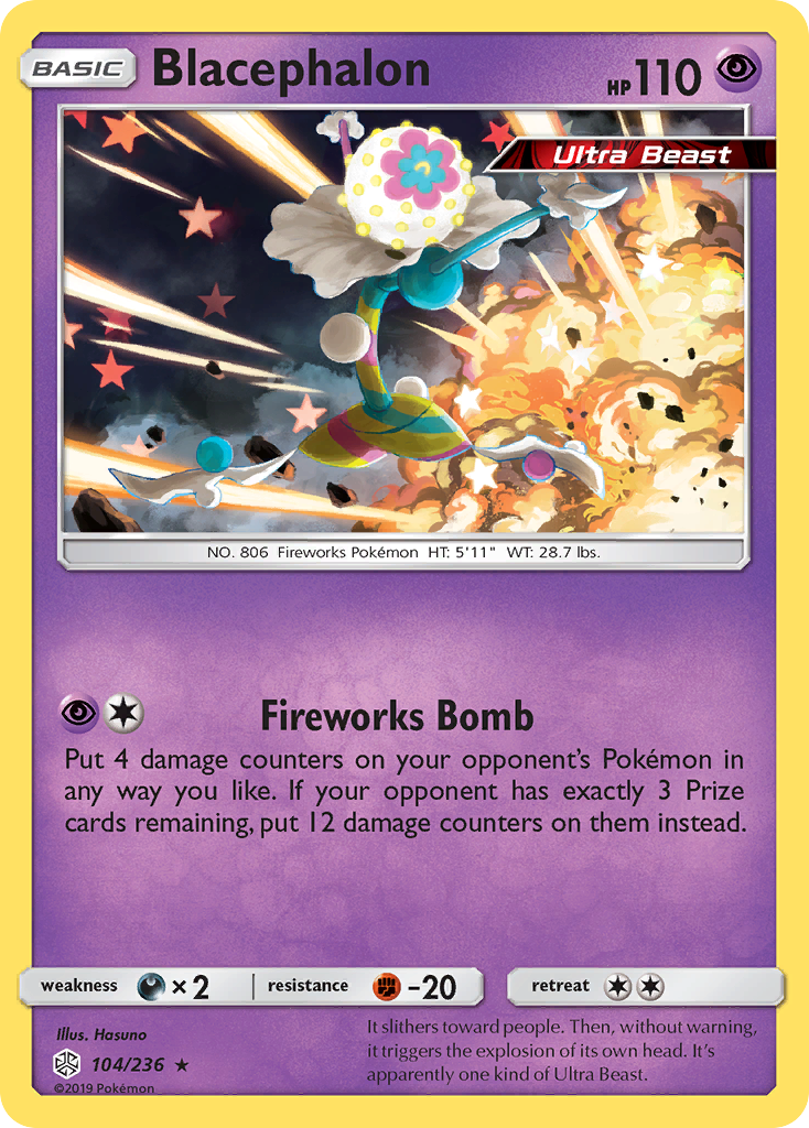 Blacephalon (104/236) [Sun & Moon: Cosmic Eclipse] | Dumpster Cat Games