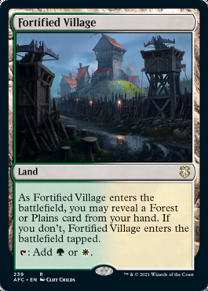 Fortified Village [Dungeons & Dragons: Adventures in the Forgotten Realms Commander] | Dumpster Cat Games
