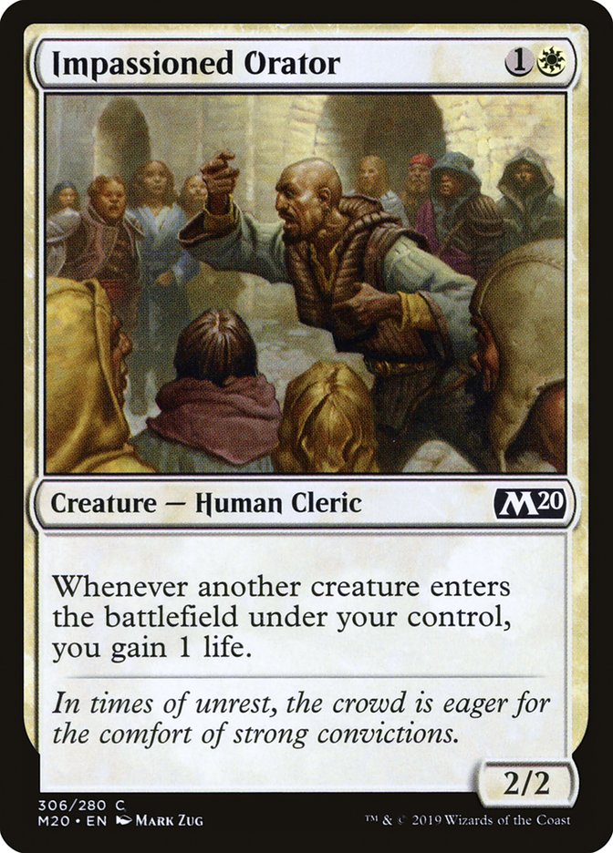 Impassioned Orator [Core Set 2020] | Dumpster Cat Games