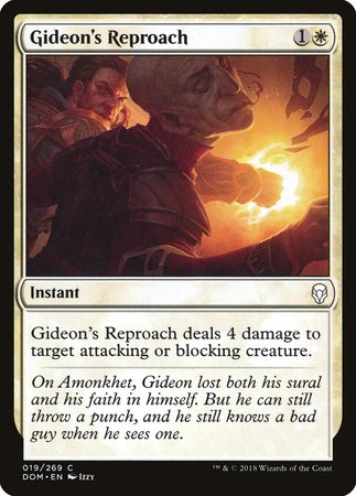 Gideon's Reproach [Dominaria] | Dumpster Cat Games
