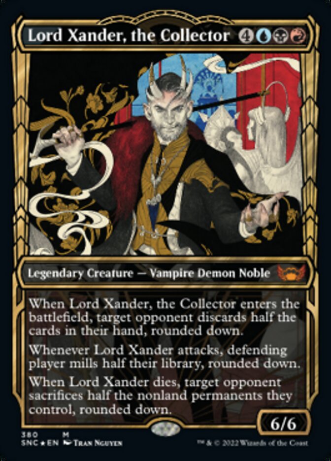 Lord Xander, the Collector (Showcase Golden Age Gilded Foil) [Streets of New Capenna] | Dumpster Cat Games