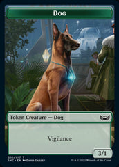 Ogre Warrior // Dog Double-sided Token [Streets of New Capenna Tokens] | Dumpster Cat Games