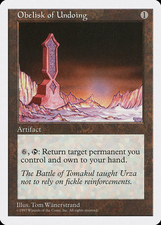 Obelisk of Undoing [Fifth Edition] | Dumpster Cat Games