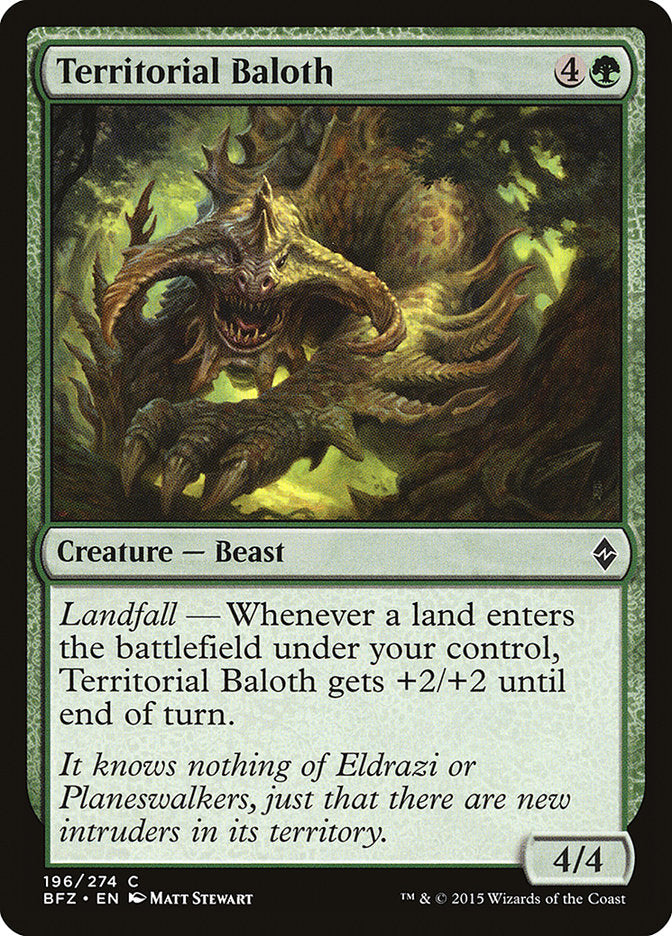 Territorial Baloth [Battle for Zendikar] | Dumpster Cat Games
