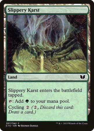 Slippery Karst [Commander 2015] | Dumpster Cat Games
