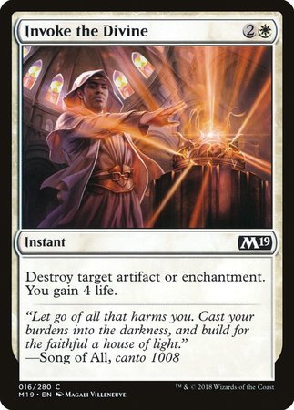Invoke the Divine [Core Set 2019] | Dumpster Cat Games
