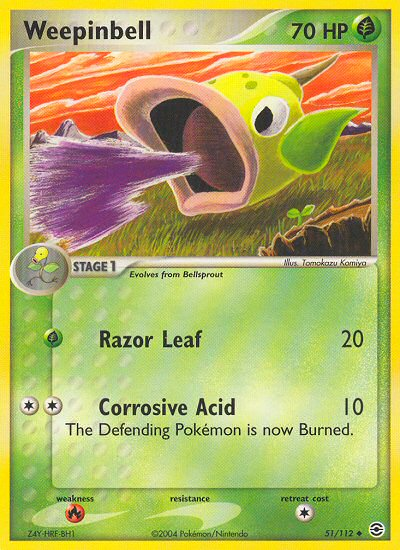 Weepinbell (51/112) [EX: FireRed & LeafGreen] | Dumpster Cat Games