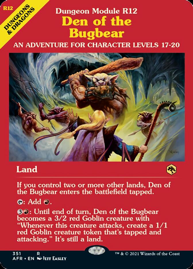 Den of the Bugbear (Dungeon Module) [Dungeons & Dragons: Adventures in the Forgotten Realms] | Dumpster Cat Games