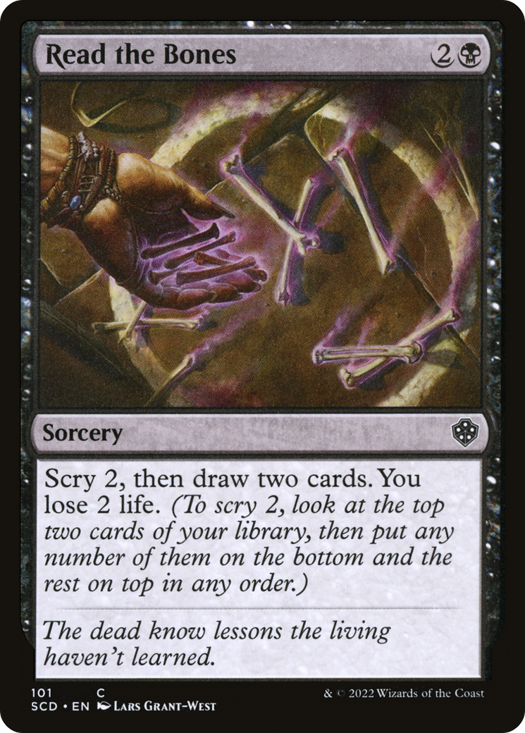 Read the Bones [Starter Commander Decks] | Dumpster Cat Games