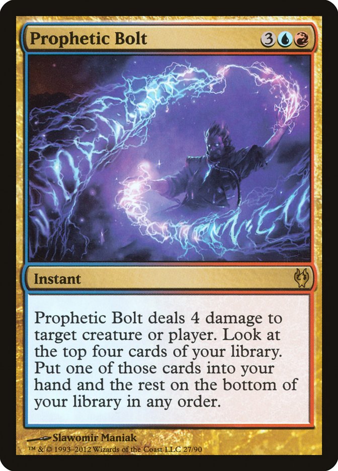 Prophetic Bolt [Duel Decks: Izzet vs. Golgari] | Dumpster Cat Games