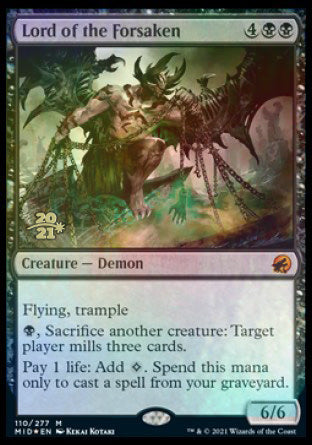 Lord of the Forsaken [Innistrad: Midnight Hunt Prerelease Promos] | Dumpster Cat Games