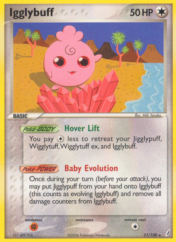Igglybuff (21/100) [EX: Crystal Guardians] | Dumpster Cat Games