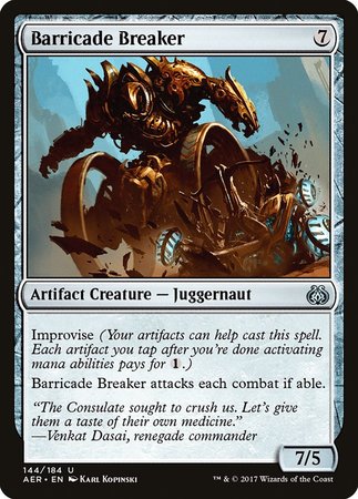 Barricade Breaker [Aether Revolt] | Dumpster Cat Games