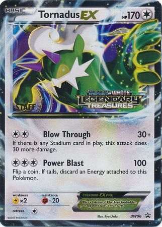 Tornadus EX (BW96) (Staff Prerelease Promo) [Black & White: Black Star Promos] | Dumpster Cat Games