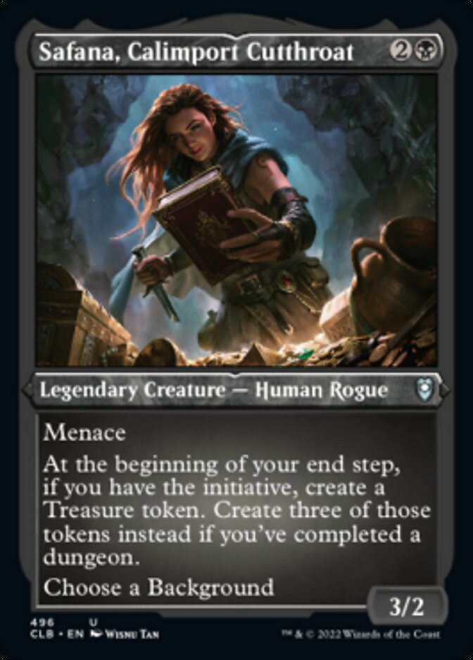 Safana, Calimport Cutthroat (Foil Etched) [Commander Legends: Battle for Baldur's Gate] | Dumpster Cat Games