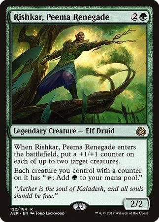 Rishkar, Peema Renegade [Aether Revolt] | Dumpster Cat Games