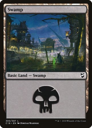 Swamp (300) [Commander 2018] | Dumpster Cat Games