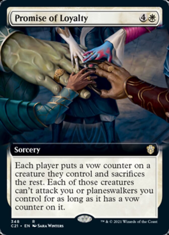 Promise of Loyalty (Extended) [Commander 2021] | Dumpster Cat Games
