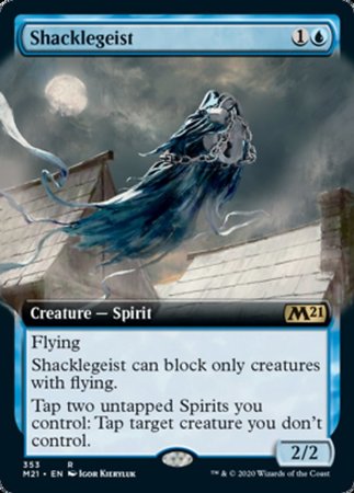 Shacklegeist (Extended Art) [Core Set 2021] | Dumpster Cat Games