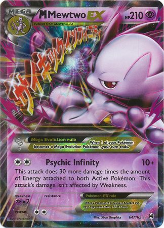 M Mewtwo EX (64/162) (Jumbo Card) [XY: BREAKthrough] | Dumpster Cat Games