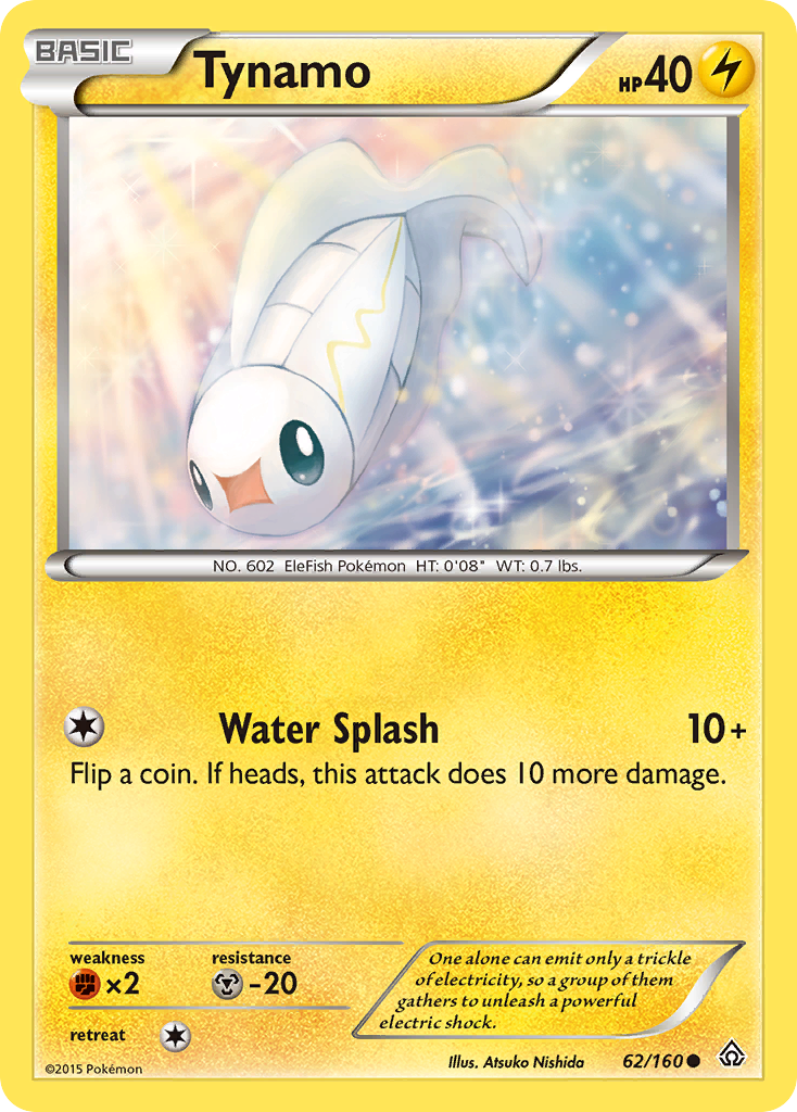 Tynamo (62/160) [XY: Primal Clash] | Dumpster Cat Games