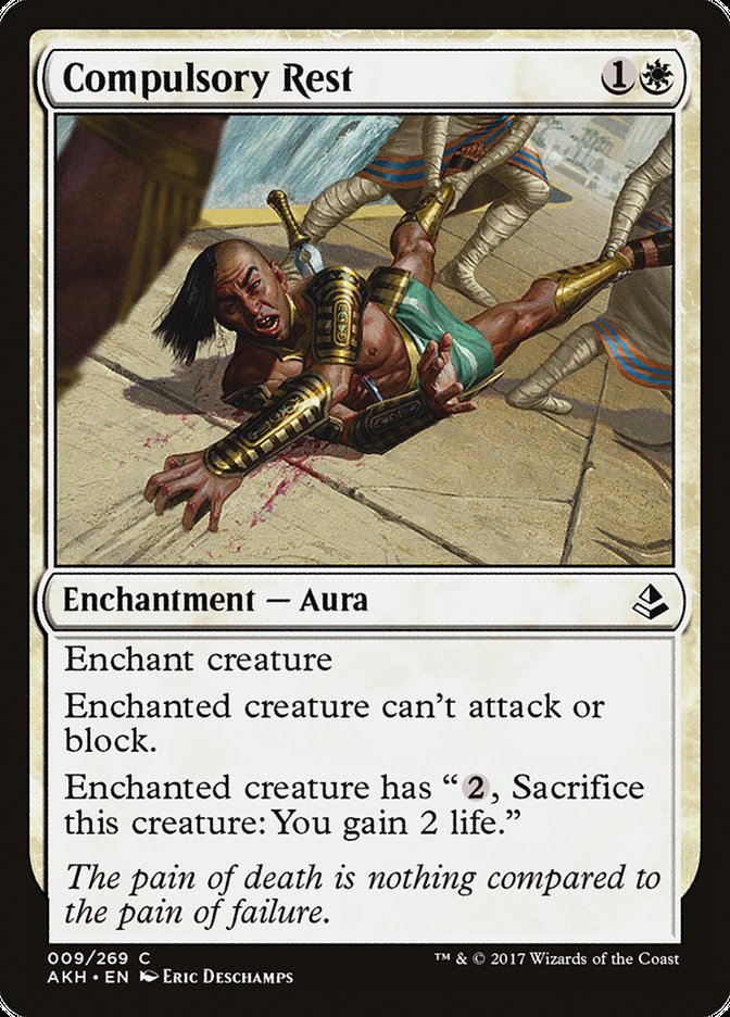 Compulsory Rest [Amonkhet] | Dumpster Cat Games