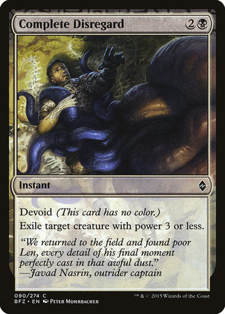 Complete Disregard [Battle for Zendikar] | Dumpster Cat Games