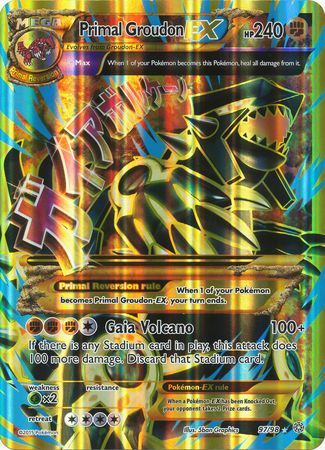 Primal Groudon EX (97/98) (Jumbo Card) [XY: Ancient Origins] | Dumpster Cat Games