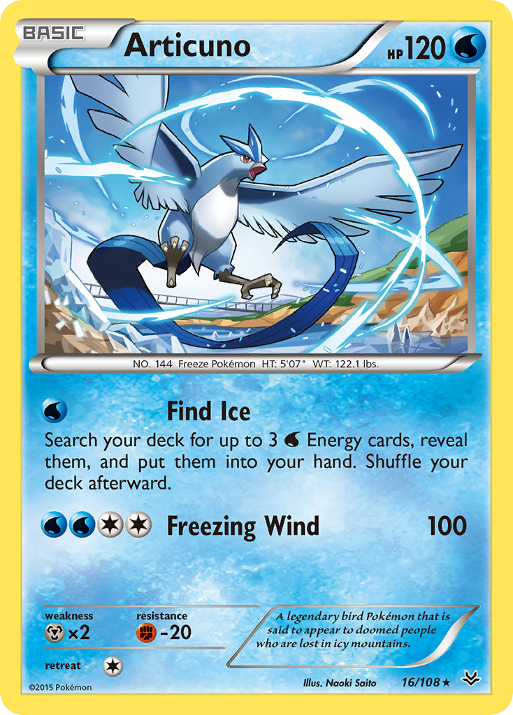 Articuno (16/108) [XY: Roaring Skies] | Dumpster Cat Games