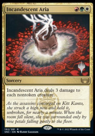Incandescent Aria (Promo Pack) [Streets of New Capenna Promos] | Dumpster Cat Games