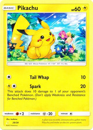 Pikachu (29/30) [Sun & Moon: Trainer Kit - Alolan Raichu] | Dumpster Cat Games