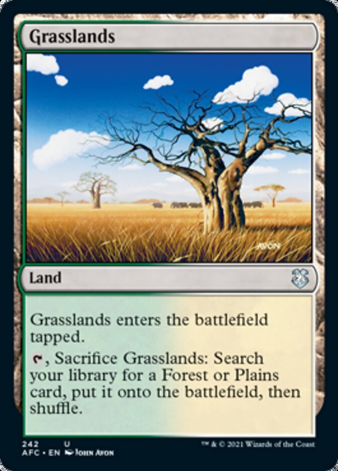 Grasslands [Dungeons & Dragons: Adventures in the Forgotten Realms Commander] | Dumpster Cat Games