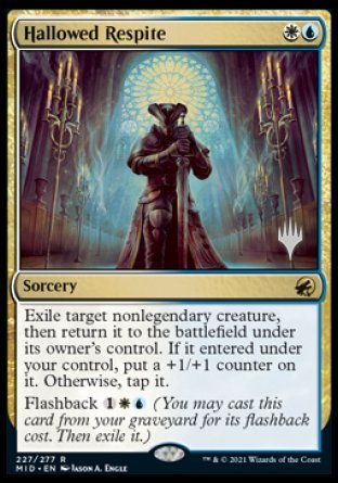 Hallowed Respite (Promo Pack) [Innistrad: Midnight Hunt Promos] | Dumpster Cat Games