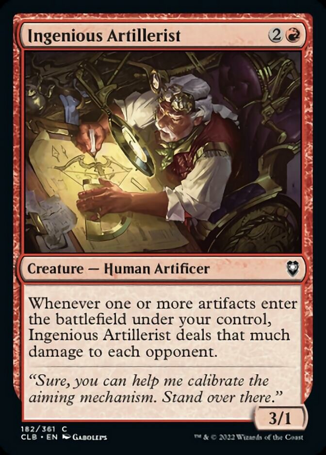 Ingenious Artillerist [Commander Legends: Battle for Baldur's Gate] | Dumpster Cat Games