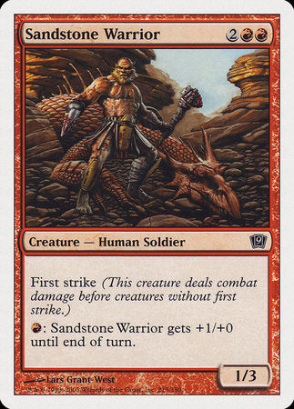Sandstone Warrior [Ninth Edition] | Dumpster Cat Games