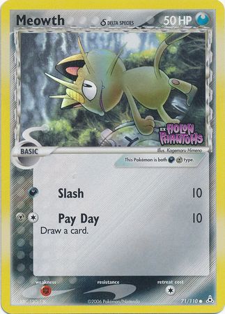 Meowth (71/110) (Delta Species) (Stamped) [EX: Holon Phantoms] | Dumpster Cat Games