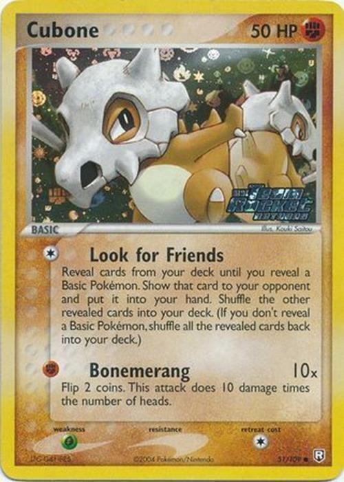 Cubone (51/109) (Stamped) [EX: Team Rocket Returns] | Dumpster Cat Games