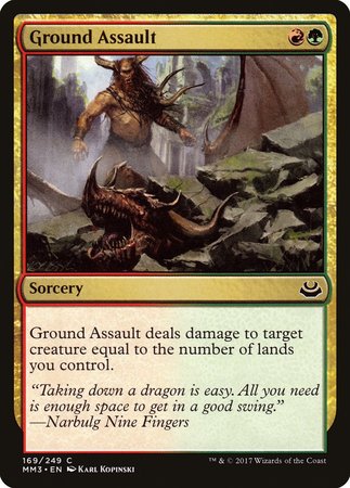 Ground Assault [Modern Masters 2017] | Dumpster Cat Games