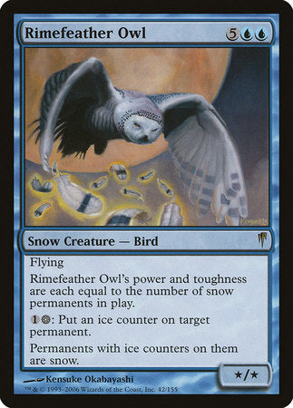 Rimefeather Owl [Coldsnap] | Dumpster Cat Games