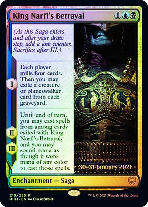 King Narfi's Betrayal [Kaldheim Prerelease Promos] | Dumpster Cat Games