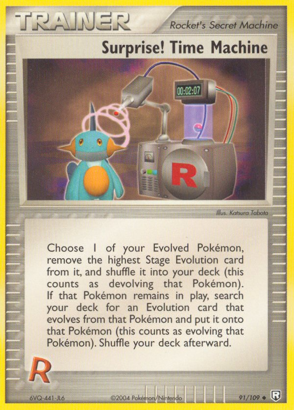 Surprise! Time Machine (91/109) [EX: Team Rocket Returns] | Dumpster Cat Games