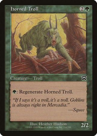 Horned Troll [Mercadian Masques] | Dumpster Cat Games