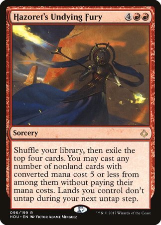 Hazoret's Undying Fury [Hour of Devastation] | Dumpster Cat Games