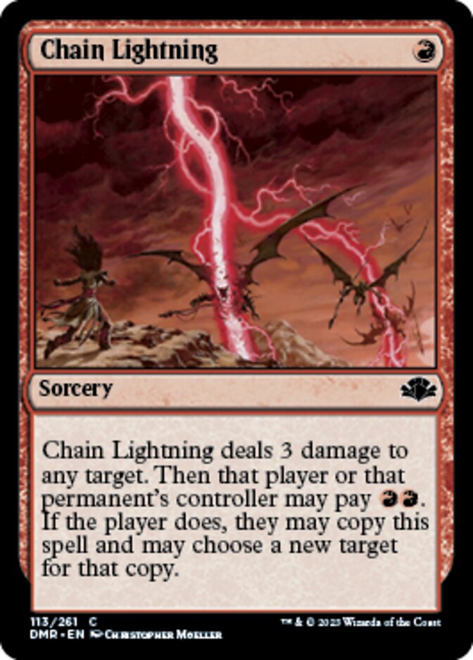 Chain Lightning [Dominaria Remastered] | Dumpster Cat Games