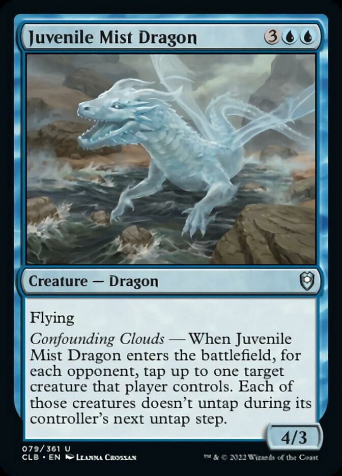 Juvenile Mist Dragon [Commander Legends: Battle for Baldur's Gate] | Dumpster Cat Games