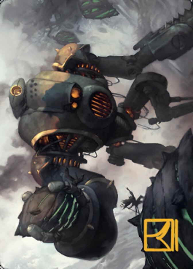 Rust Goliath Art Card (Gold-Stamped Signature) [The Brothers' War Art Series] | Dumpster Cat Games