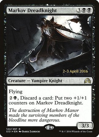Markov Dreadknight [Shadows over Innistrad Promos] | Dumpster Cat Games